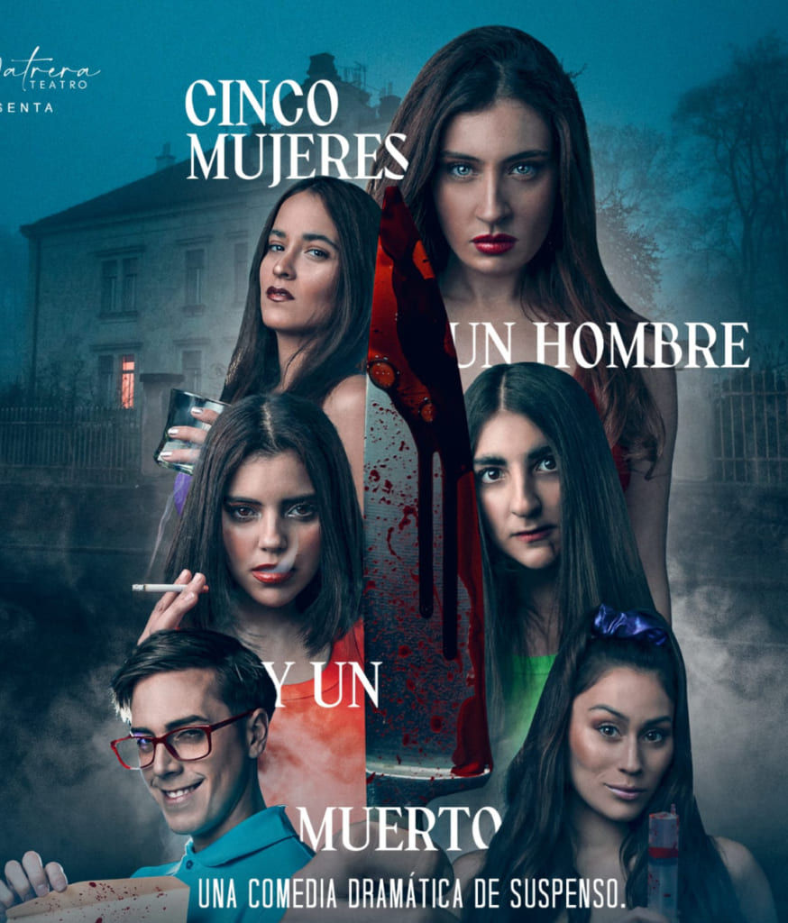 portada Cinco Mujeres, Un Hombre Y Un Muertos